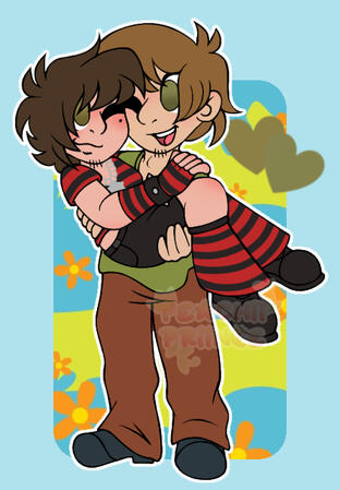 Couple Flatcolored Fullbodies - $20