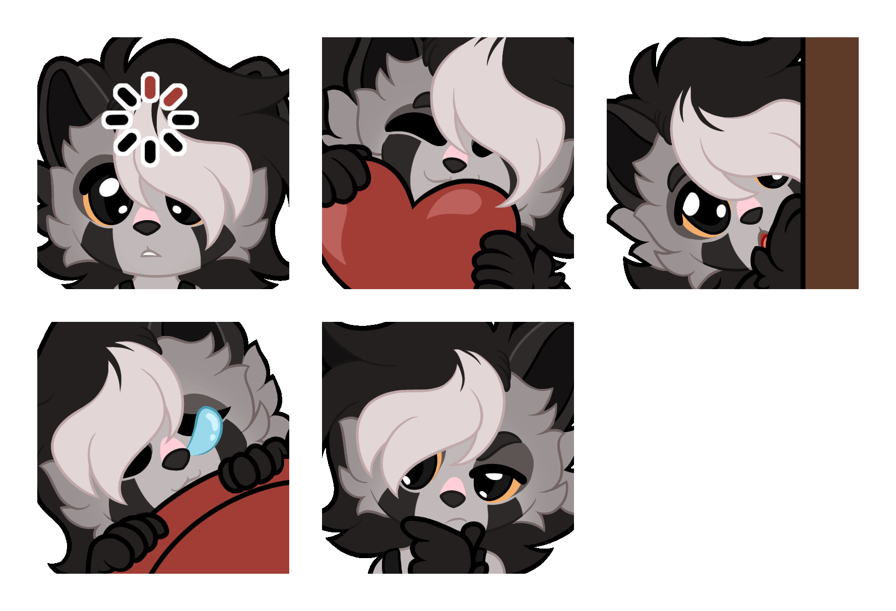 Set of 5 emotes - $15